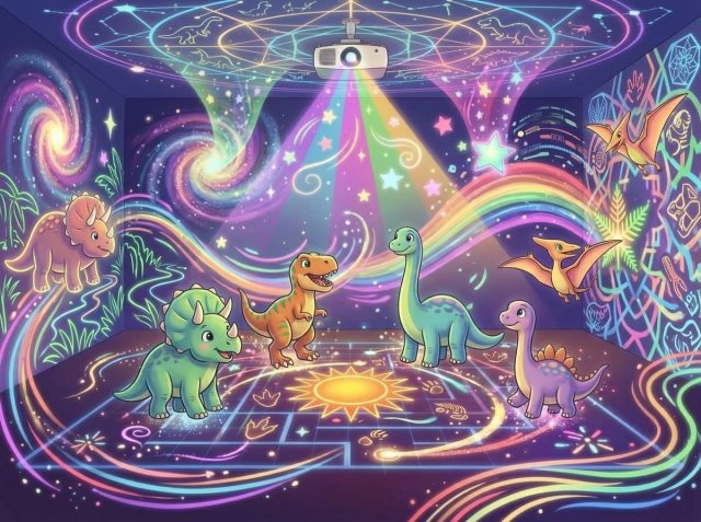Allestimento di una festa a tema Dinosauri